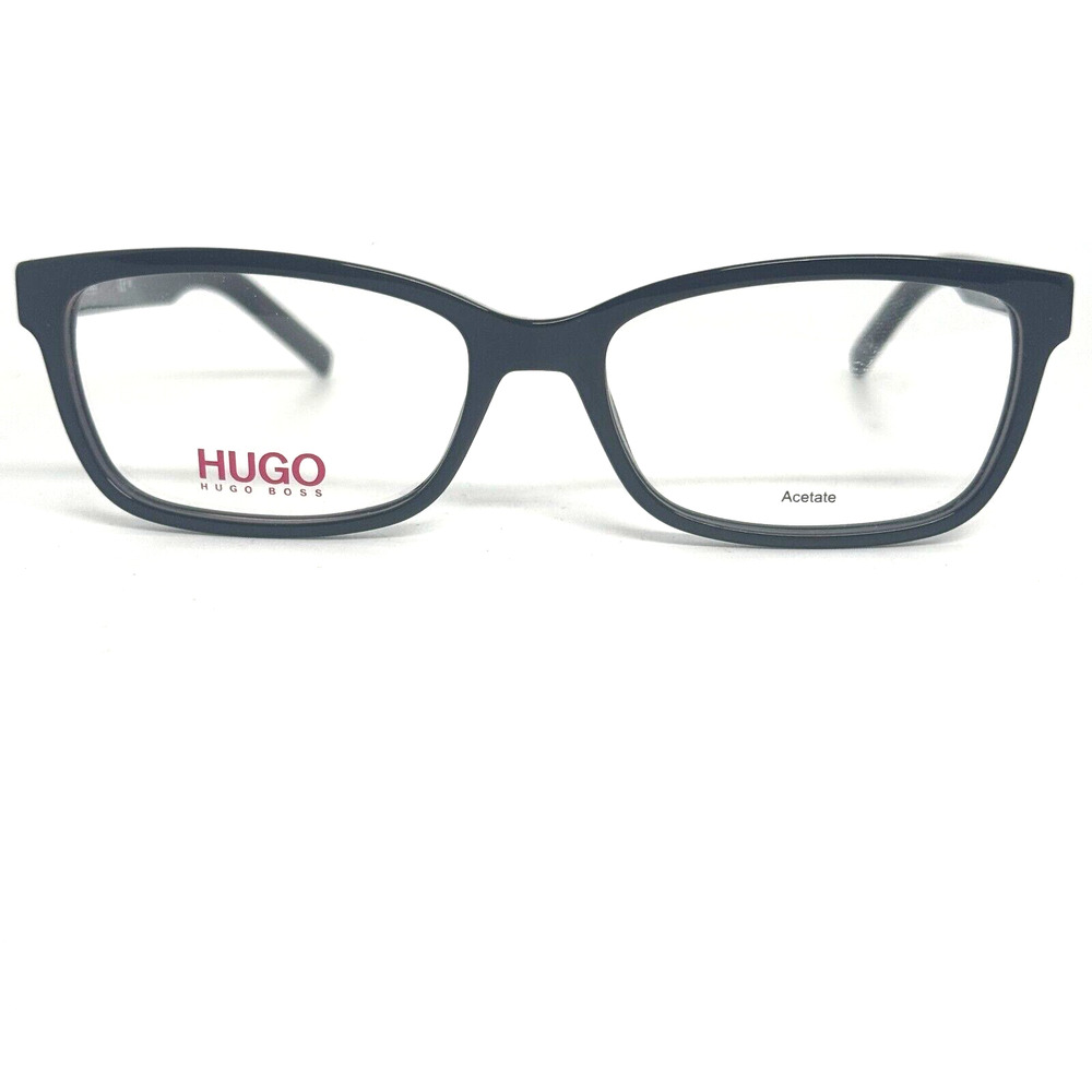 Hugo Boss Eyeglasses Frame HG 1016 OIT 53-16-145 Glossy Black Flex Hinge H15665
